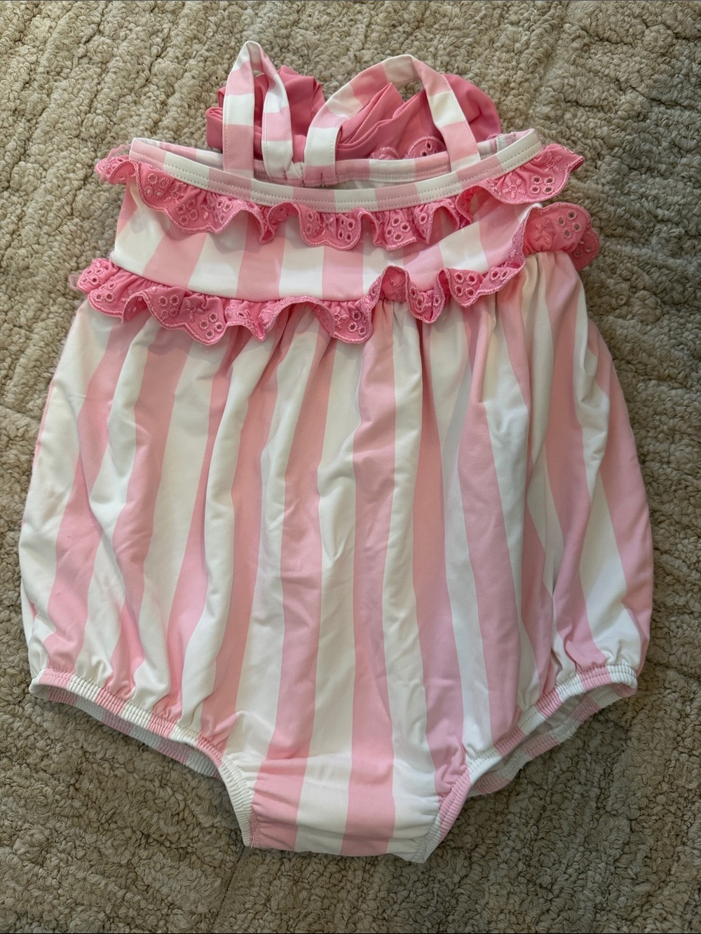 The The Beaufort Bonnet Company St. Bart's Bubble Swimsuit 6/12 mos